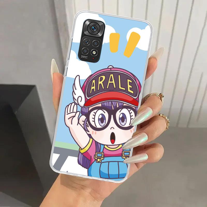 Dr Slump Arale Anime Phone Case for Xiaomi Redmi Note 15 14 14S 13 12S 12 Pro 11S 11 Plus 11T 11E 10S Soft Funda Print Shell Red