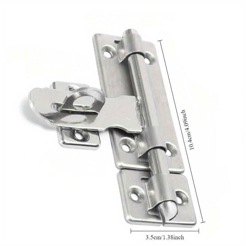 

4 Inch Hardware Door Lock Stainless Steel Barrel Bolt Latch Padlock Clasp Set Brushed For Locking Door Window Drawer Cupboard
