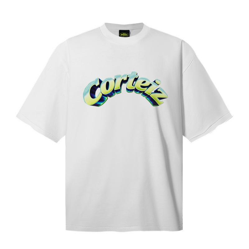 Meichao Alcatraz American Tide Brand Heavy Cotton 260 Short-sleeved T-shirt Men's and Women's Loose Casual and Versatile Summer