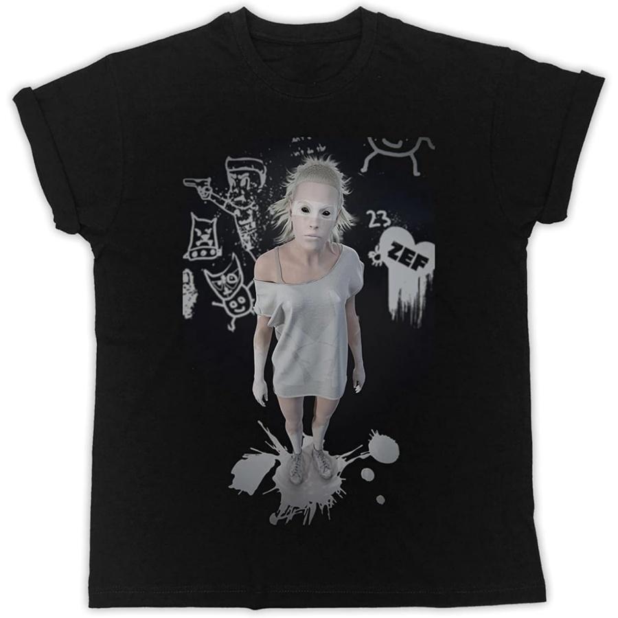 TAO JIN HUAN Yolandi Visser Zombie Monster Zef Side T-Shirt Men s Tops Tees Black S XS S