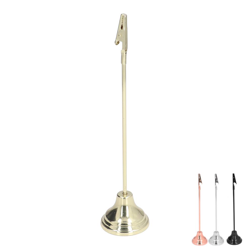 Table Number Holder Sturdy  Strong Clips Electroplating Process Stable Place Card Holder for