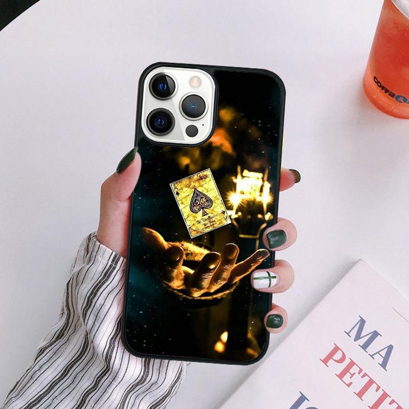 Poker Playing Card Phone Case For iPhone 17 Air 14 13 12 16Pro Max 15 11 Plus Cover Shell Max Coque