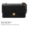 Chanel Classic Flap CF Lambskin And Gold Metal Flap Bag, Crossbody Bag, Shoulder Bag Women's Black A01112-Y01295-94305