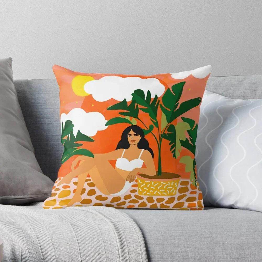 Green Plant Tree Decorative Home Pillow Case Cushion Covers X Nordic  X Modern Living Room Sofa Bed  Boho