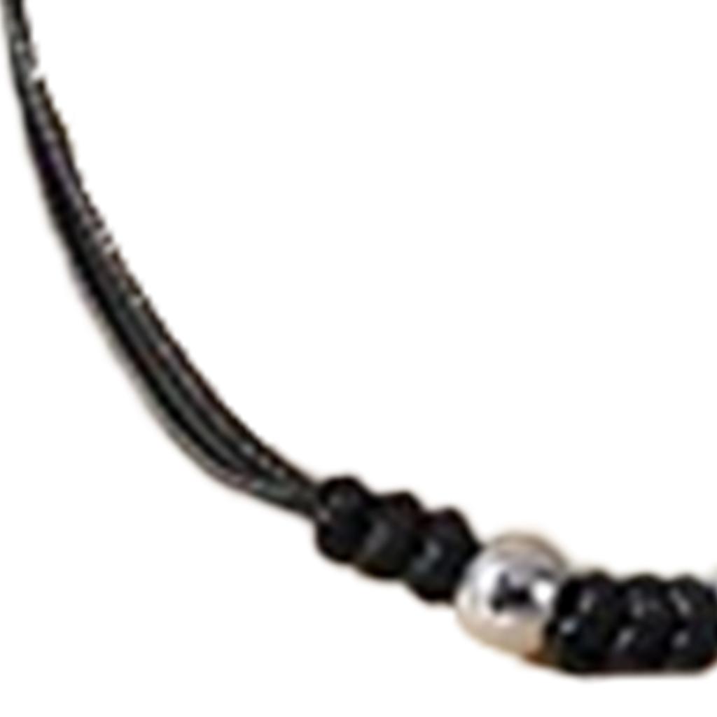 Lovers Bracelet Dark Glowing Adjustable Star Pendant Woven Couple Bracelet for Daily Dating Party Black