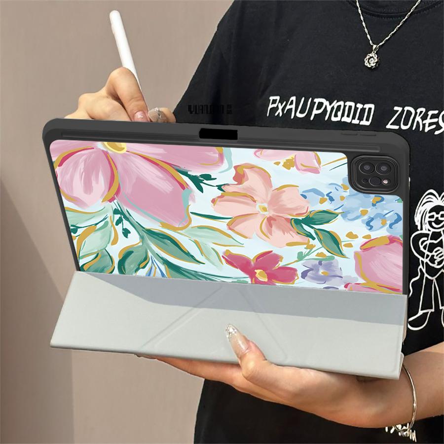 Holder Cover Tablet Case For iPad Pro 2025 Mini 6 7 Pro 11th 10th 9th 8th 7th 12.9inch Air 4 5 M3 M2 1 2 M4 11inch Cartoon