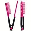 V-Clip Glatthaarkamm, Clip-Kamm, Haare ordnen und schneiden, Haarstyling-Kamm, Kunststoff Entwirrender Haarstyling-Kamm
