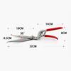 Professional Stainless Steel Gardening Scissors, Household Lawn Flowers Leaves Trimming Shears