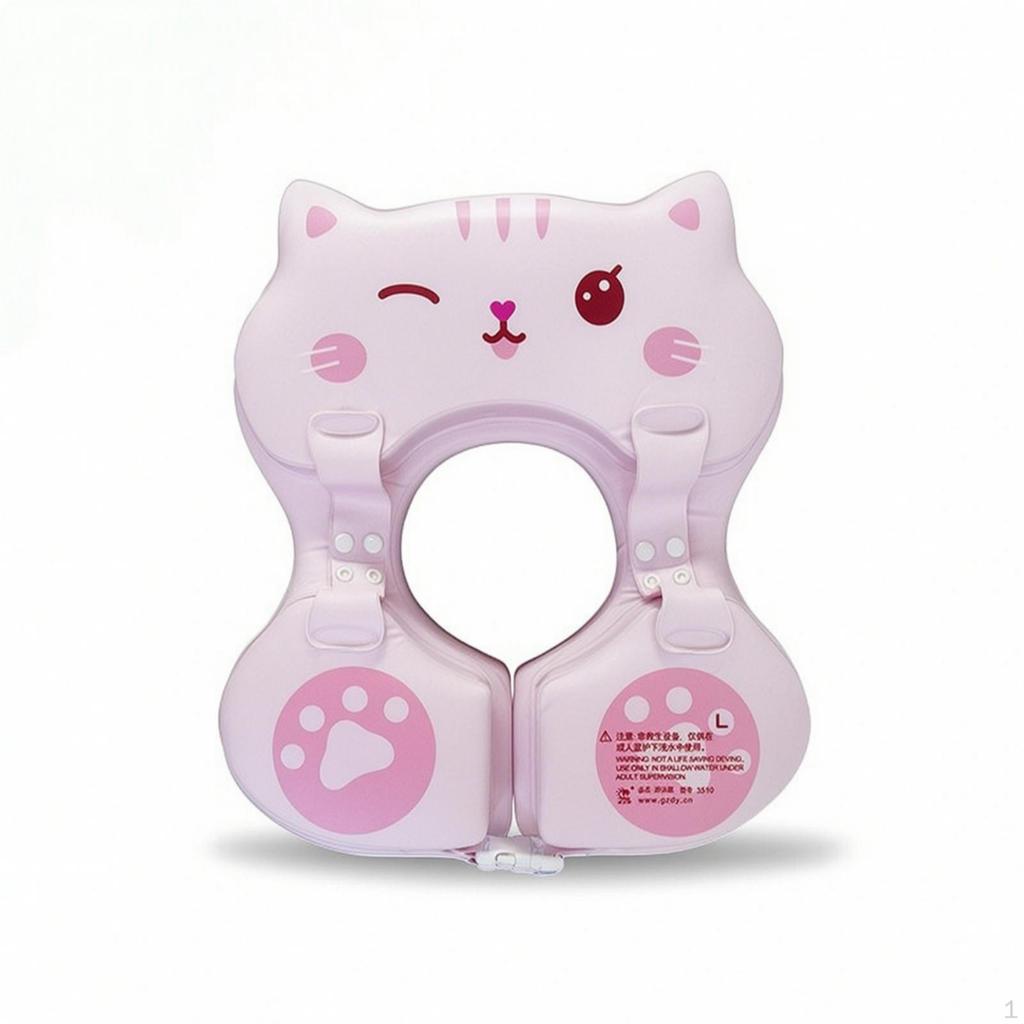 Infant Swim Device with Toys NoInflation Float Adjustable for Young Children, Beginners,