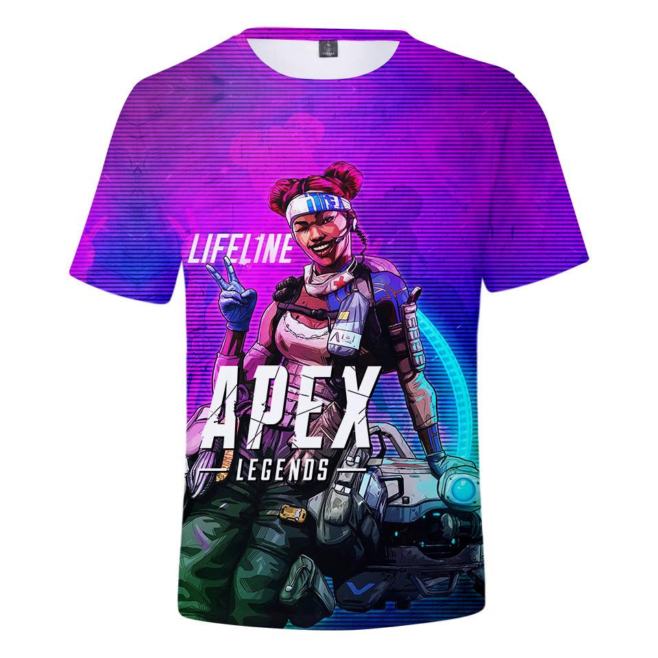 Kids T Shirt 3d Apex Legends Clothing Children Boys Girls Short Sleeve Tshirt Outerwear T -Shirt Children Clothe Tee 