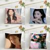1PC Korean Group Jihyo Pillow Case Square Pillow Cushion Cover Bedroom Sofa Room Decoration Casual Kpop T-TWICE Pillow Cover