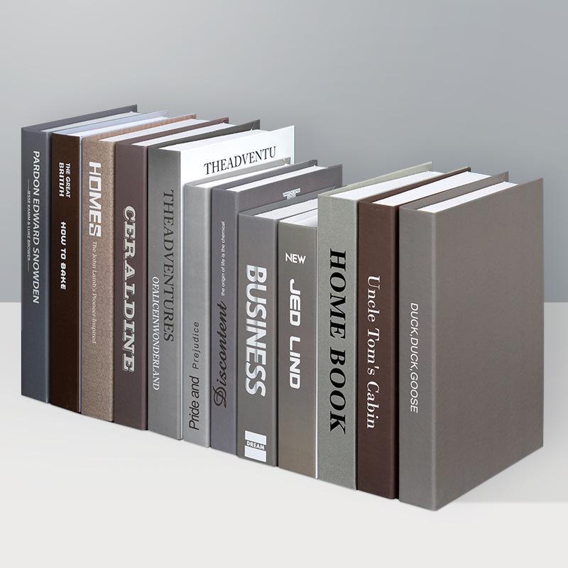 Minimalist Faux Book Decor for Living Room Display