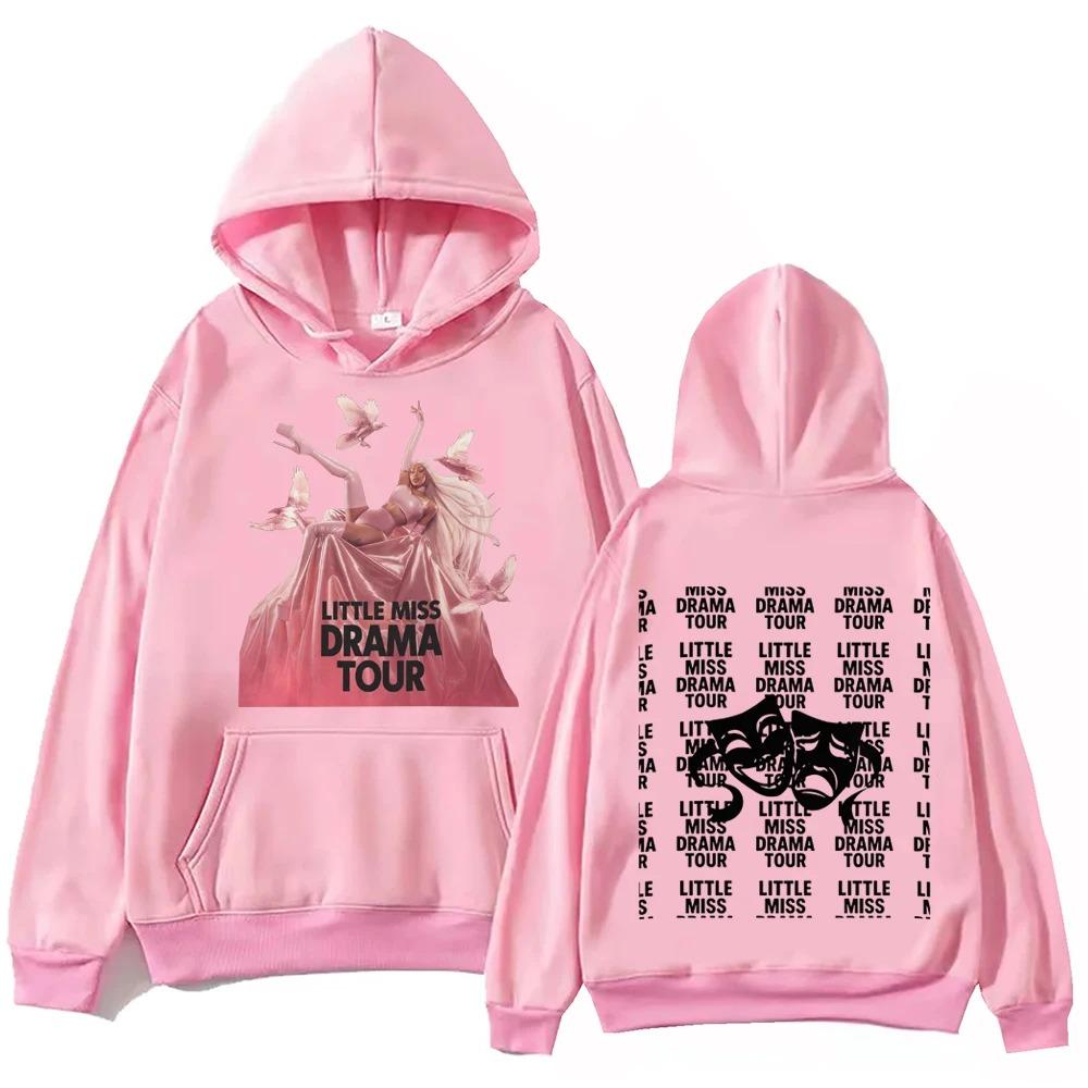 2026 Am I the Drama Cardi B Little Miss Drama Tour Hoodie Man Woman Harajuku Hip Hop Pullover Tops Sweatshirt Gift
