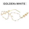 Y2K Stylish Eyeglass Frames for Women Rhinestone Decoration Women's Glasses Blue Light Blocking Decorative Glass