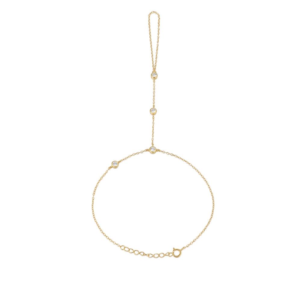 CANNER 925 Zilver Sprankelende Handketting Armbanden Voor Vrouwen INS Geometrische CZ Achtpuntige Ster Armbanden Fijne Sieraden