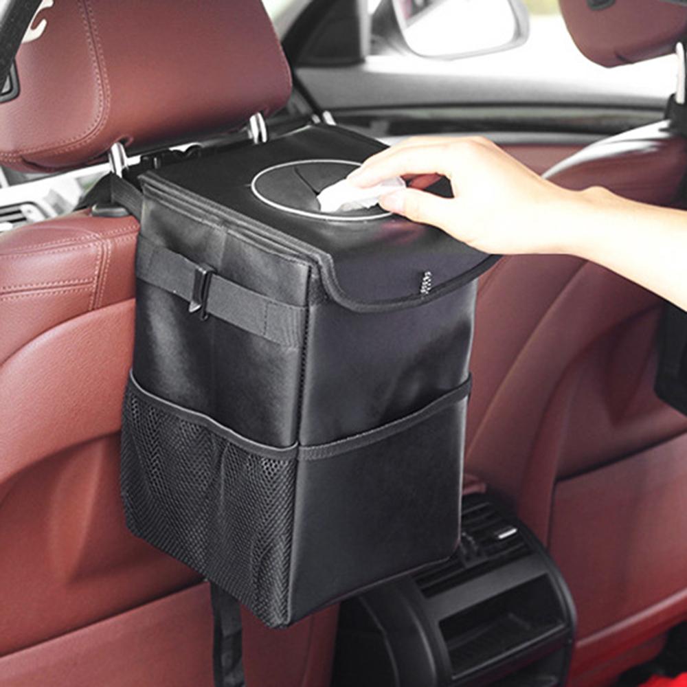 9731 Izolacja Termiczna Samochodowy Zagłówek Tylnego Siedzenia Wodoodporny Worek na Śmieci z Kieszeniami do Przechowywania, Rozmiar S: 25*16*16 cm