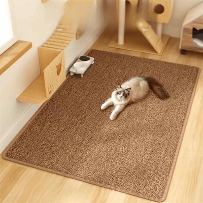 Simple Non-Slip Cat Scratching Mat Washable Durable Jute Cat Scratching Board Anti-Moisture Large Size Pet Claw Pad Pet Supplies