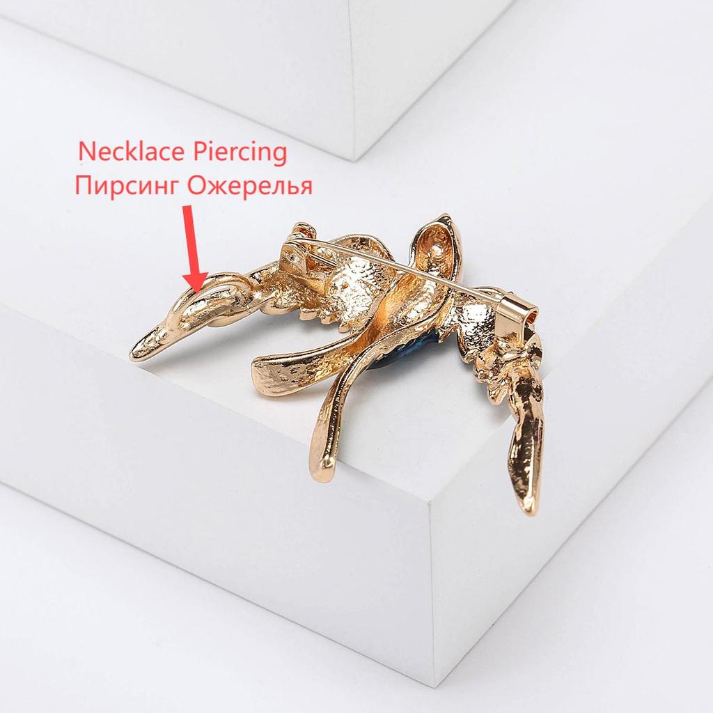 Rhinestone Swallow Brooches for Women Unisex Animal Bird Pins Event Funny Luxury Party Backpack Decoration Clothes Accessories