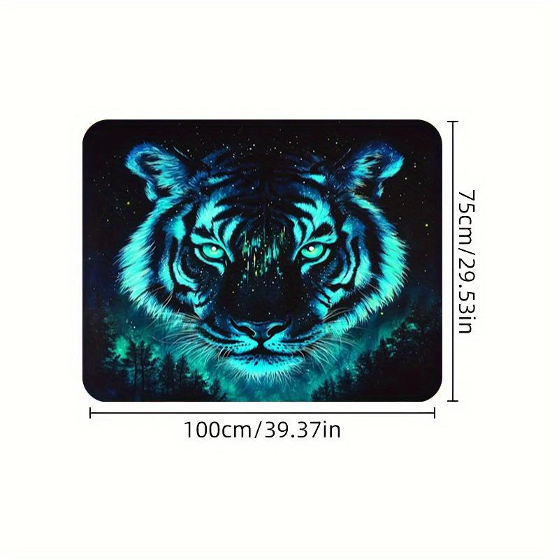 1Pcs Cool Tiger Stripe Car Trunk Mat with Anti Slip Cargo Liner Waterproof Rear Storage Protector Floor Mat for SUV Sedan Vehicl