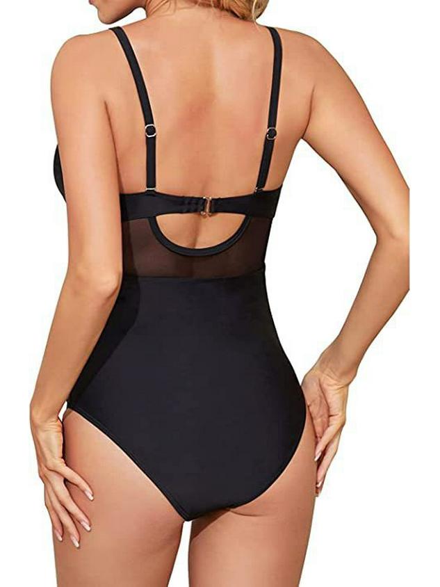 Women's Slimming Tummy Control Crossover Sporty Swimsuit