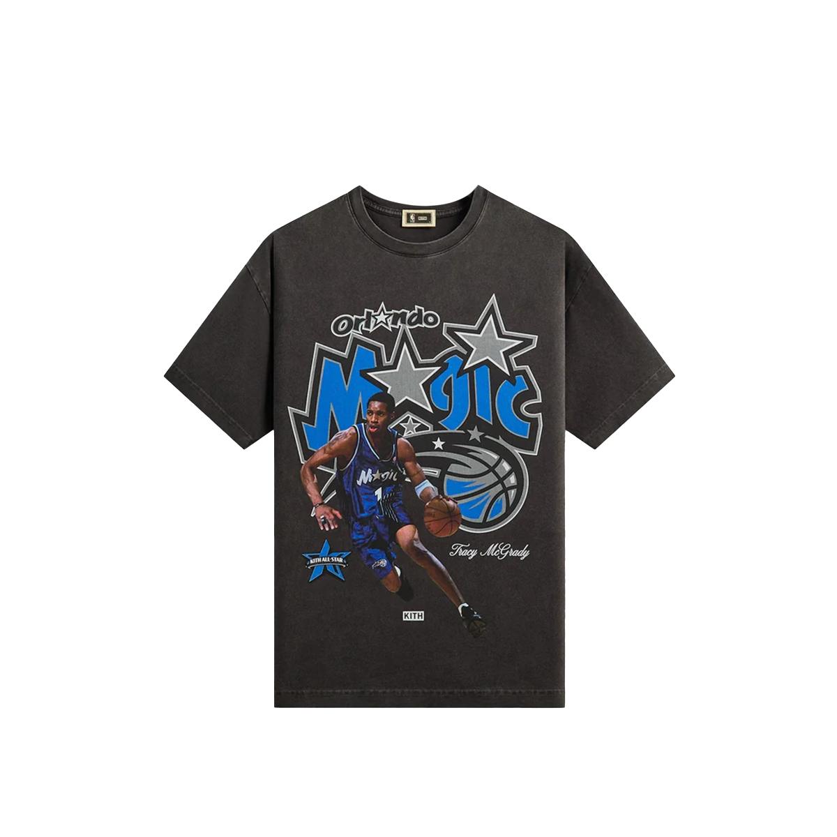 

Kith For NBA All-Star Orlando Magic Tracy Mcgrady Vintage Tee Black Men Tops KHM034952-001 XL