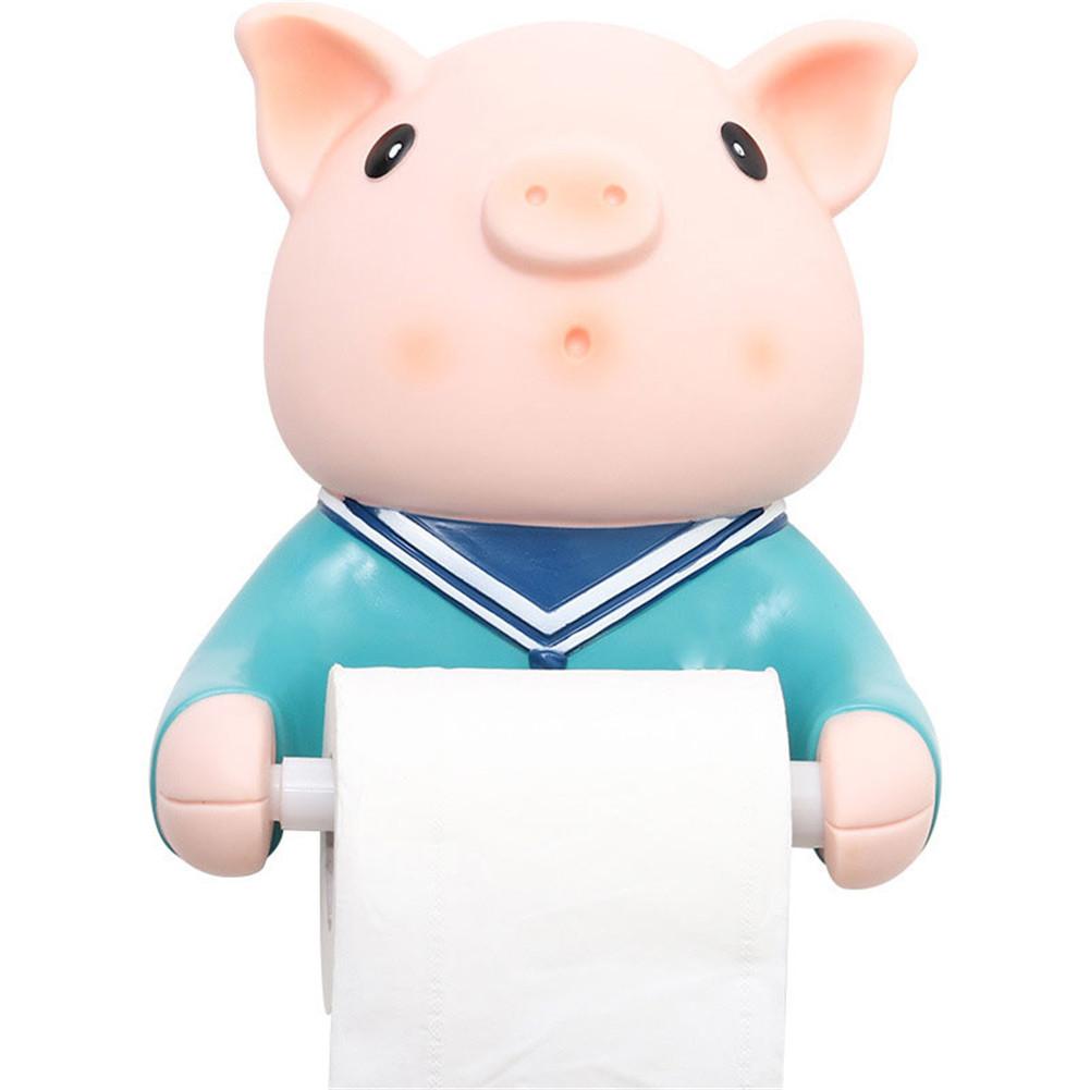 Cartoon Paper Towel Wall Holder No Drilling Self Adhesive Towel Paper Kitchen Toilet Paper Holder The Bear