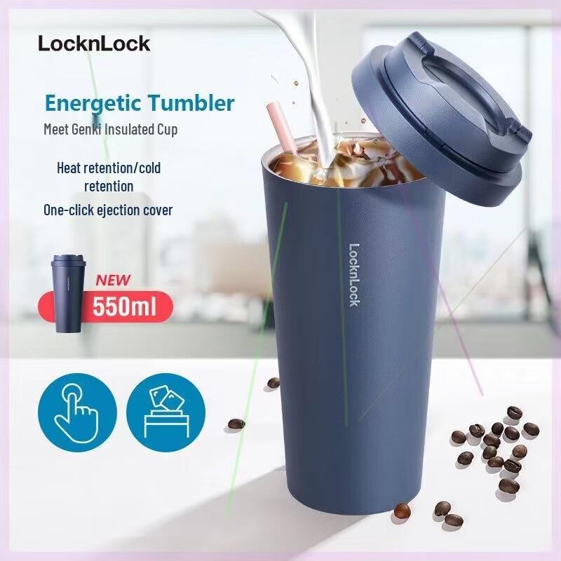 LocknLock Energetic 316 Stainless Steel Insulated Tumbler 550ml