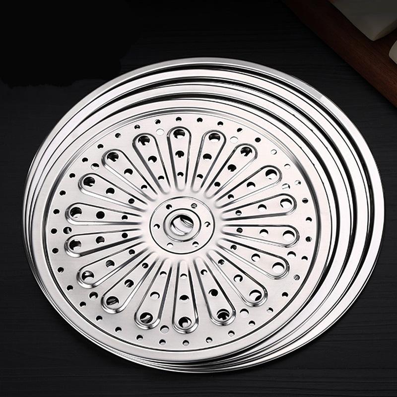 Multi-Size 304 Stainless Steel Home Steamer Round Steamed Grid  Kitchen Bread Buns Dumplings Steaming Rack Cooking Utensils