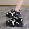 Fashion Spring Autumn New Women Leisure Sneakers Outdoor Breathable Thick Bottom Vulcanized Shoes Hot Sale Women Lace-up Trainers Mujer