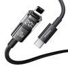 BASEUS Display II Series 1m Fast Charging Data Cable Type-C To iP 20W Nylon Braided Cord