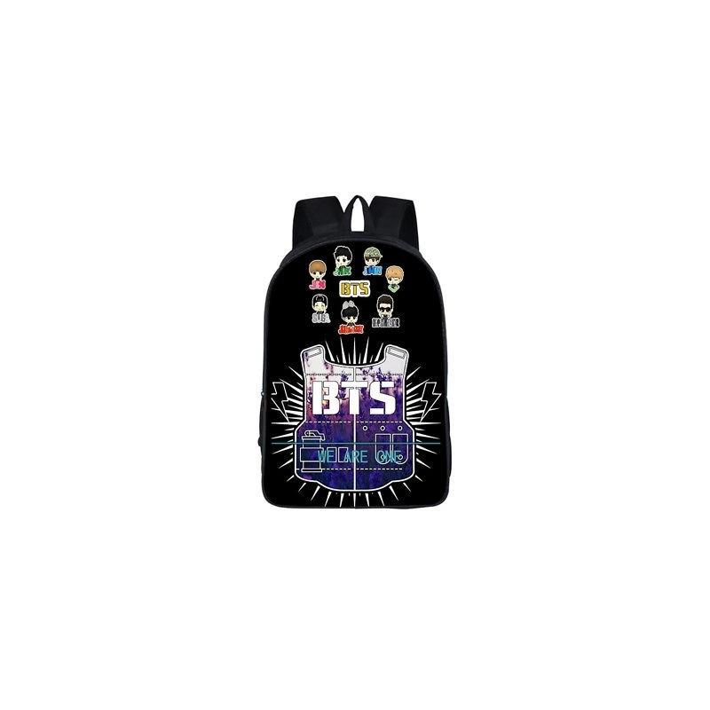 Zaino Scolastico Kpop Bangtan per Ragazzi Zaino Studente Borsa per Libri Bts Borsa a Spalla Suga Jin