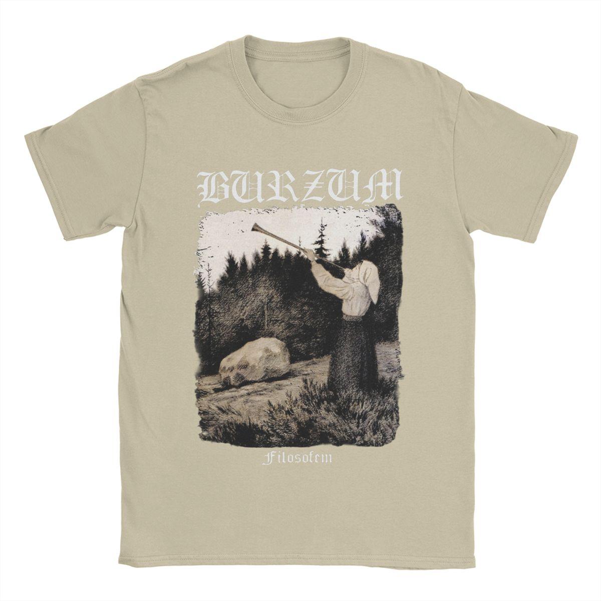 

Чоловіча бавовняна футболка Burzum Blow The Trumpet Дивовижна футболка з круглим вирізом Літній одяг з короткими рукавами XXXL