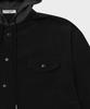 SLOW RECORD HOUSE Nylon Hoodie_Black