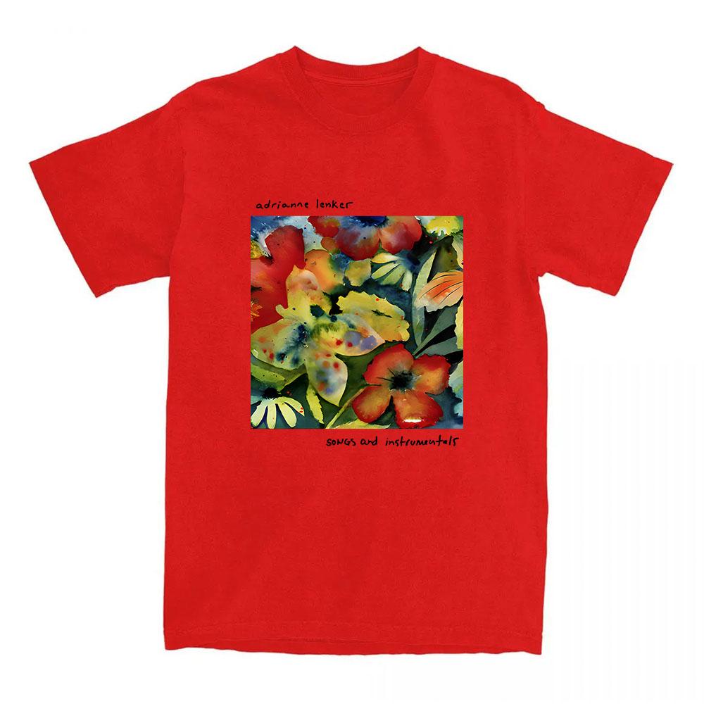 Songs and Instrumentals Tshirts Singer Adrianne Lenker Print T-shirt Short Sleeve Cotton Soft T Shirts Women Men Tees Summer Tops
