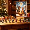 Decorazioni Natalizie a Tema Bassotto Calendari dell'Avvento 2026 24 Giorni Ciondolo Acrilico 2D Decorazioni per Albero di Natale Calendario del Countdown Collezionabile