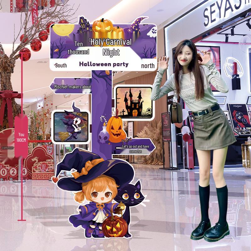 Halloween Balloon Decor Sign for Mall or Jewelry Store Entryway