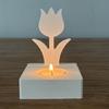 Flower Candle Holder Resins Castings Molds Tulips Candlesticks Silicone Molds