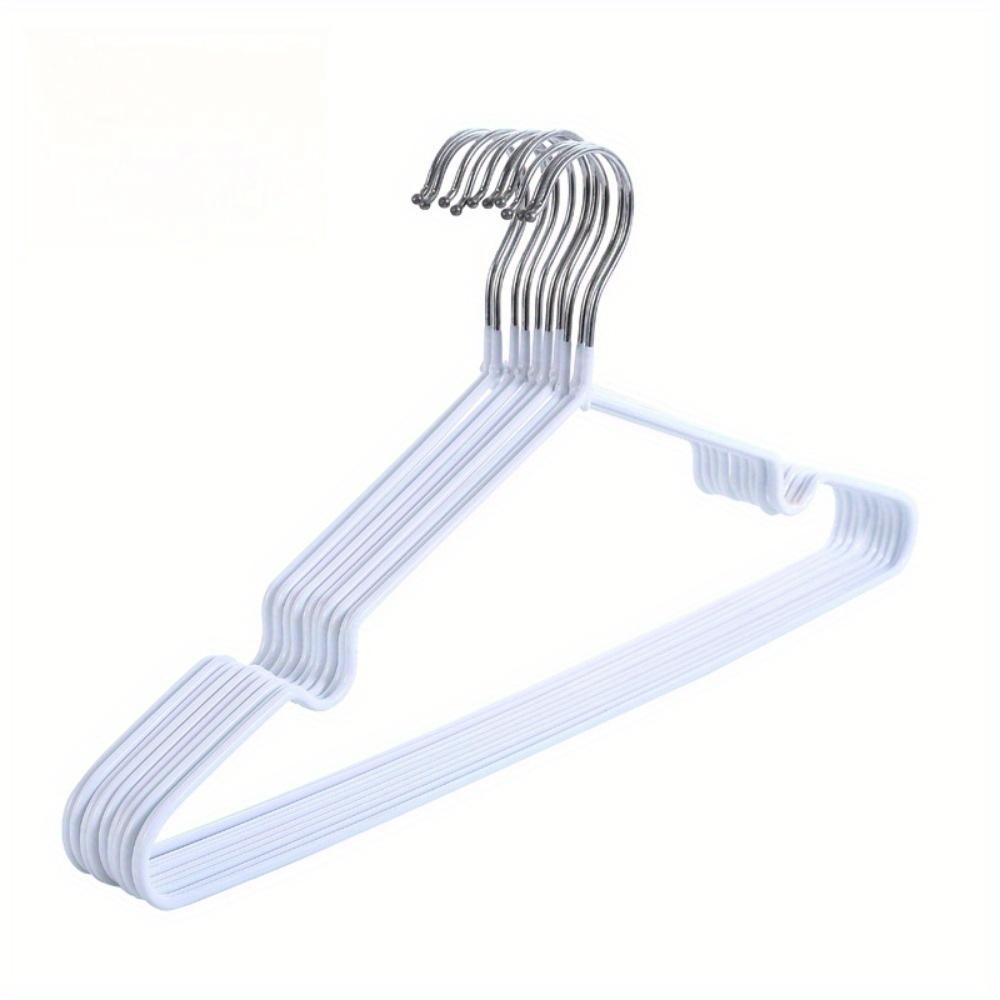 30 Stück Hochleistungs-Metallkleiderbügel mit Anti-Rutsch-Bändern & gerillten Kunststoffhaken - Pastellfarbene Schrankorganizer für Zuhause, Waschküchenlagerung