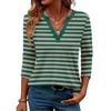 3/4 Sleeve Shirts For Women Tees Blouses Casual Plus Size Basic Tops Pullover Ladies Tunic Blouses