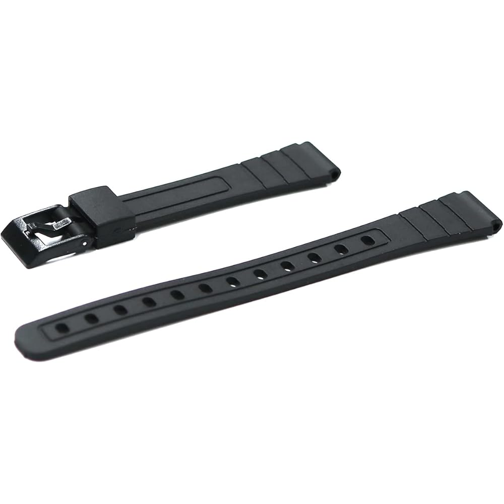 Cheap Casio Databank Timex Digital Compatible Belt 16mm 18mm 20mm Rubber Convex CA-002 (14mm, Bla...