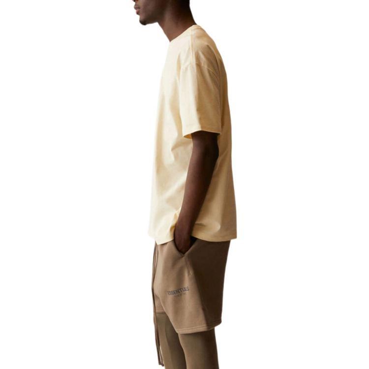 Fear of God Essentials SS21 Short Sleeve T-Shirt 'Light Heather Oatmeal' Men's FOG-SS21-597