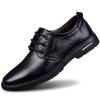Weiches Leder Weiche Sohle Frühling und Sommer Herren Lederschuhe Business Casual Schuhe Herren Runde Spitze Schnürung Werkzeugschuhe
