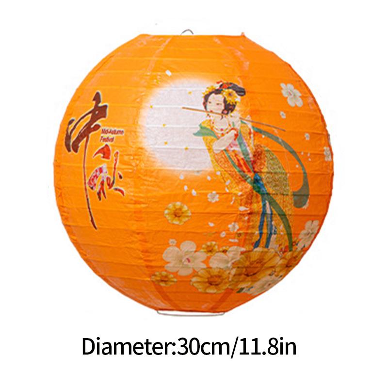 1-5pcs Round Paper Lantern Chinese Mid- Autumn Festival Paper Lantern Ball Birthday Wedding Party DIY Decor Christmas Ornament
