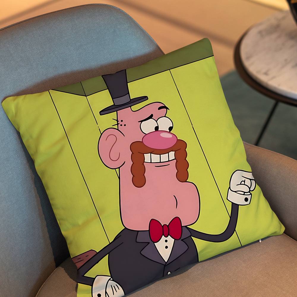 P-Pizza Steve U-Uncle Grandpa Pillow Case Pillow Case Living Room Sofa Cushion Cover Suitable For Home Bedroom Room Decoration