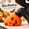 Integrated Molding Skeleton Decor Little Pumpkin Skull Ornament, 3D Printed Halloween Decor, Cute Desktop Miniature for Home Figurine Table Decoration