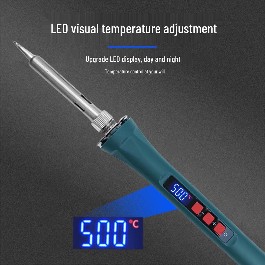 120W Digital Display Soldering Iron, Portable Welding Pen for Household Repair