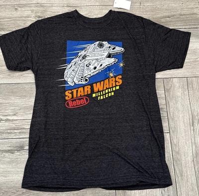2017 Star Wars Rebel Millennium Falcon T-Shirt Officially License Tee Size Large