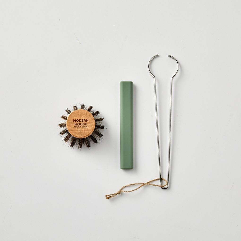 Beechwood Dishwasher Brush GREEN_CL1124016