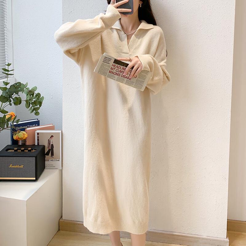 

Mocana Elegant Long Sleeve Midi Dress One Size