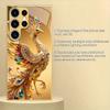 Colorful Phoenix Pattern Tempered Glass Phone Case Suitable for Samsung Galaxy S26 S25 S24 S22 S21 S20 FE/Ultra/Plus Anti Drop